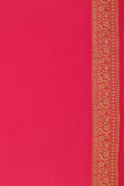 Image of Banarasi Georgette Deep Wine Saree