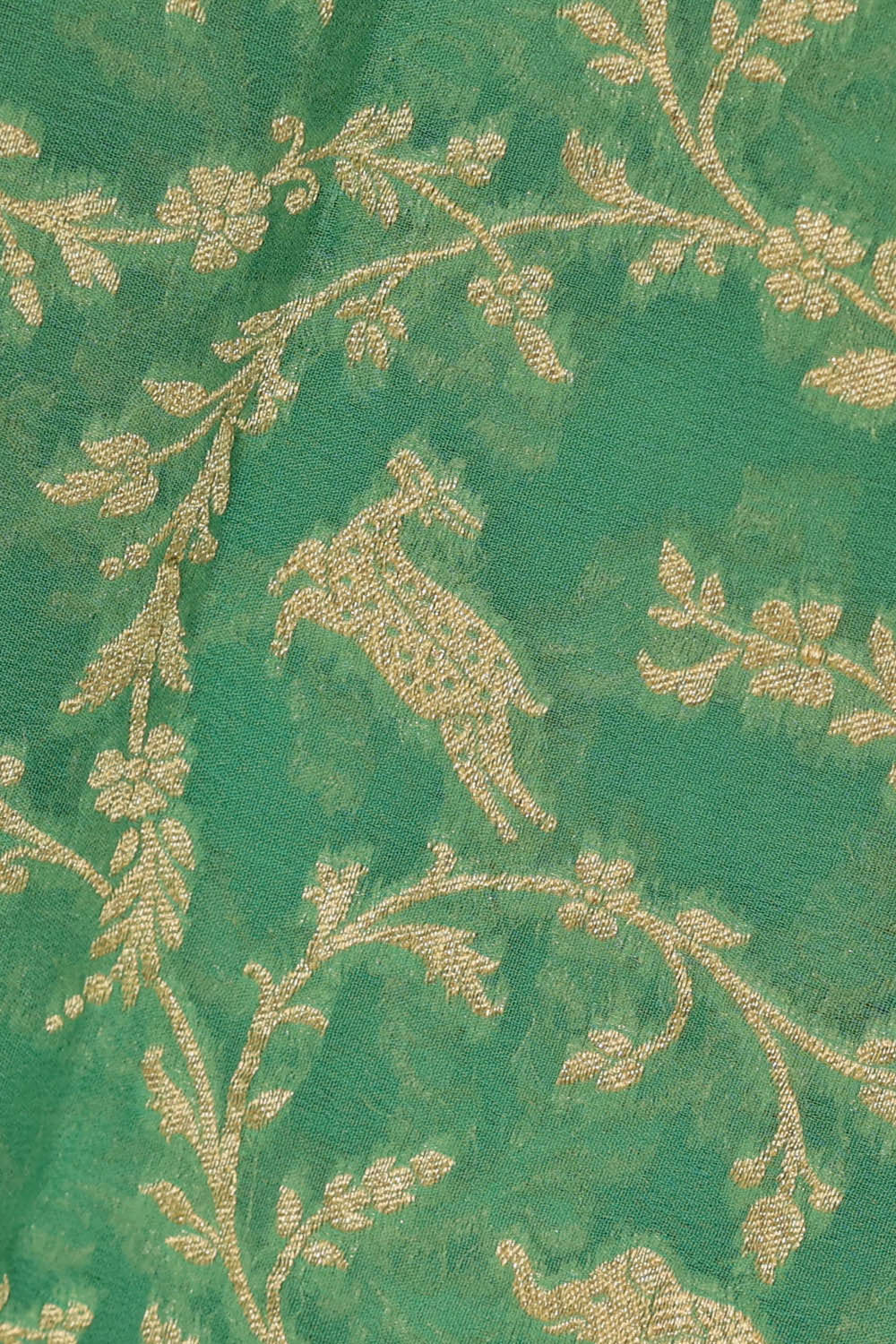 Banarasi Georgette Sea Green Saree