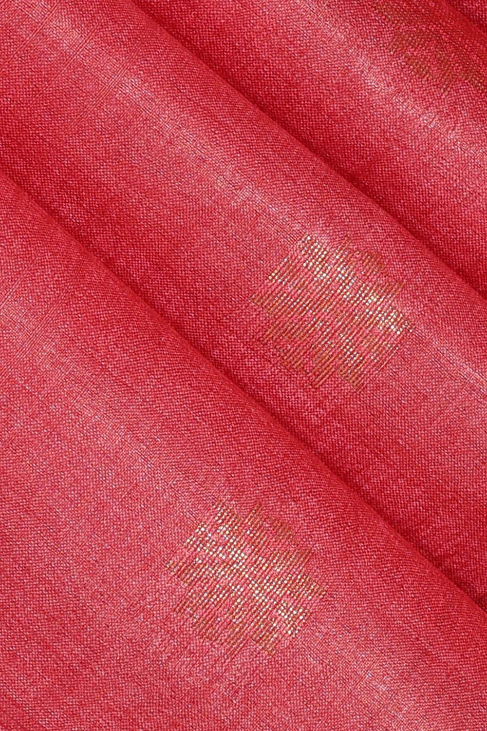 Tussar Silk Reddish Pink Saree