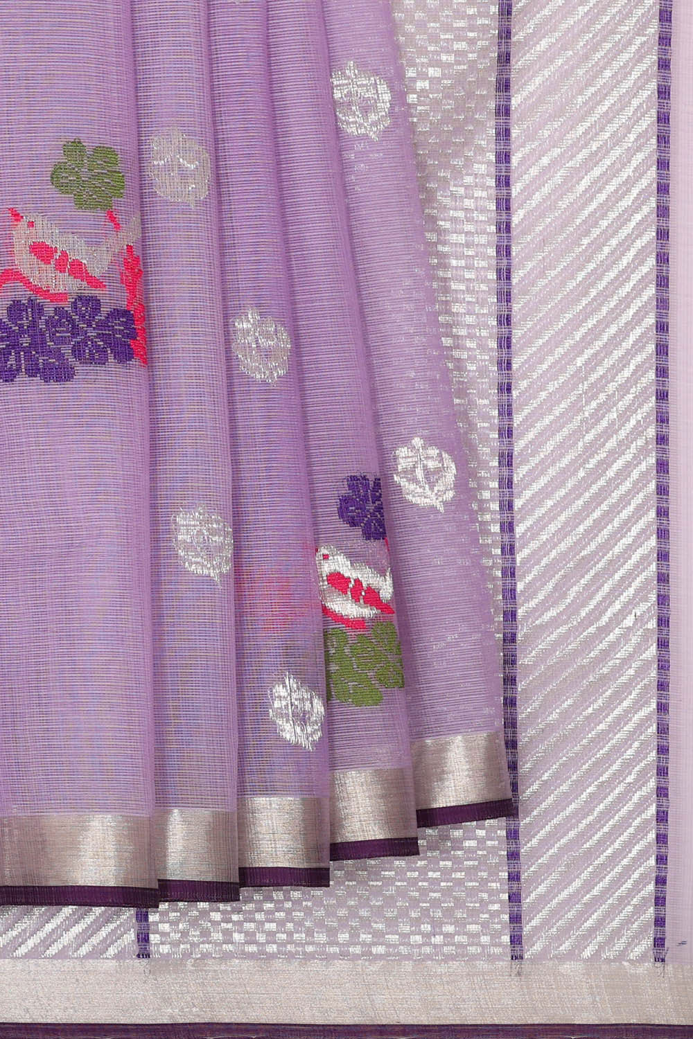Image of Zari Kota Lavender Saree