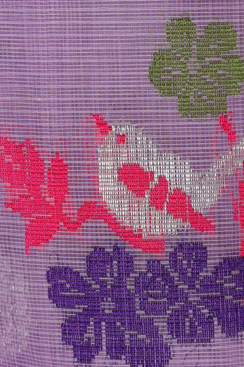 Image of Zari Kota Lavender Saree