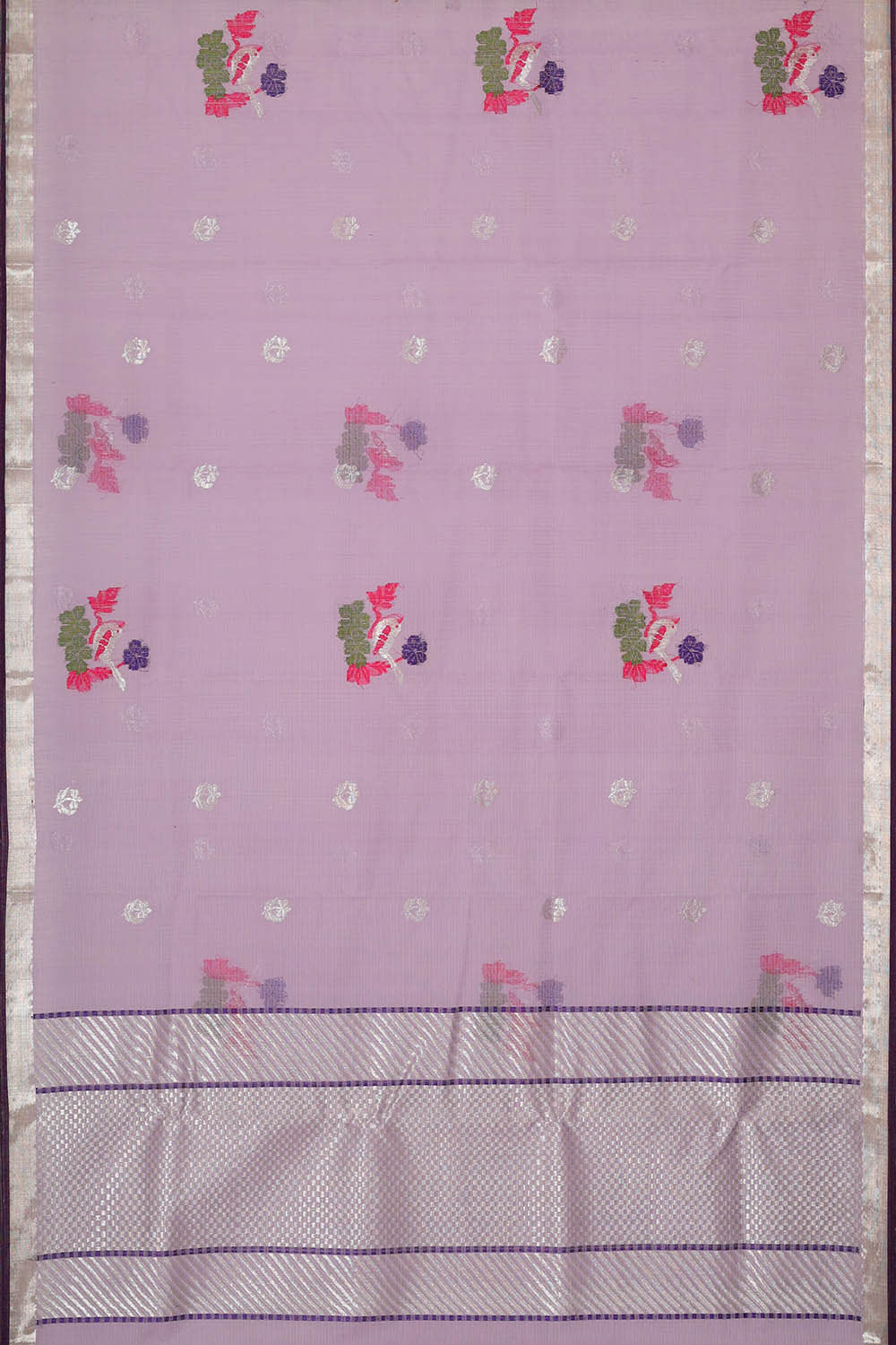 Image of Zari Kota Lavender Saree