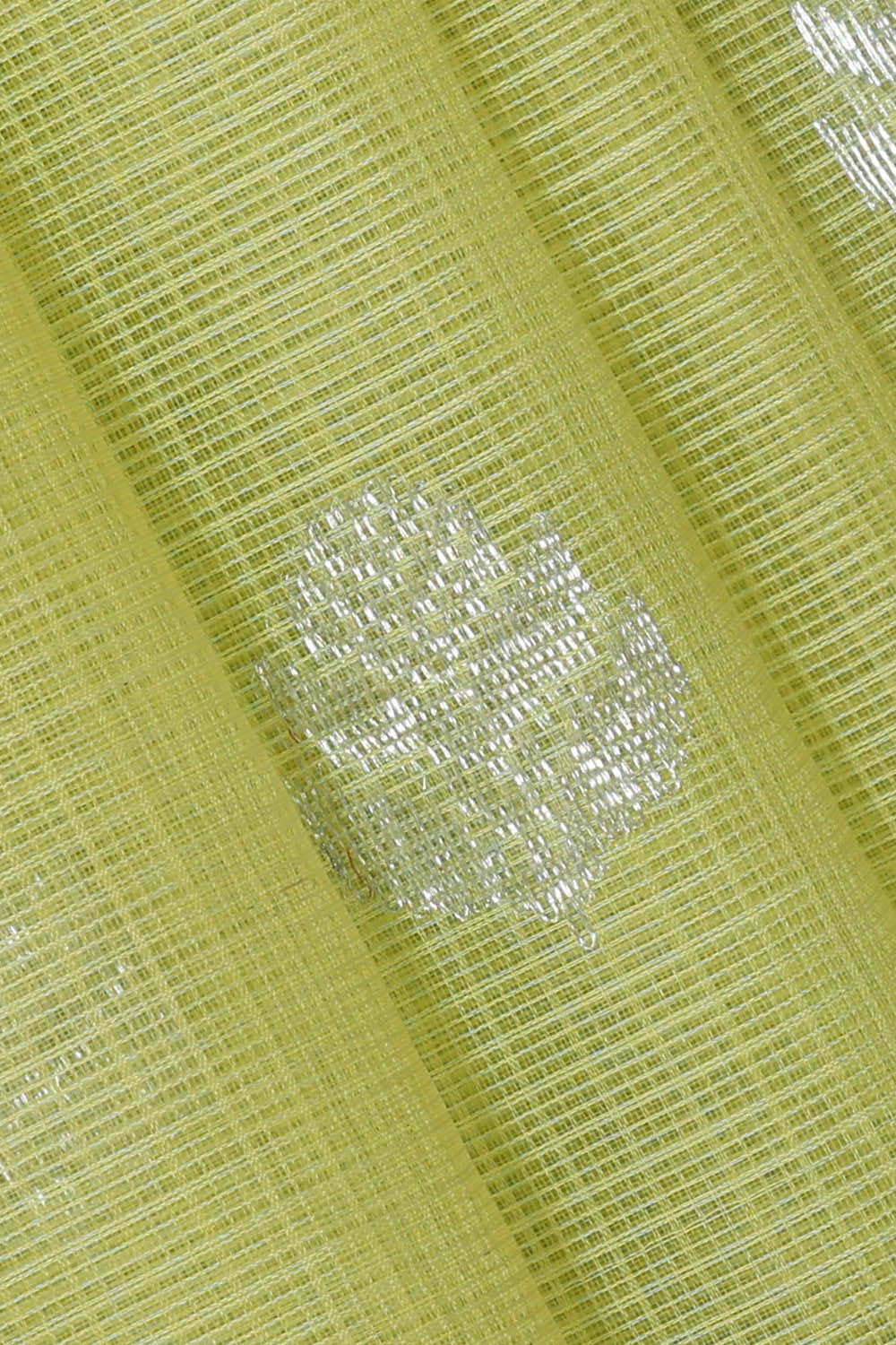 Image of Zari Kota Lemon Green Saree