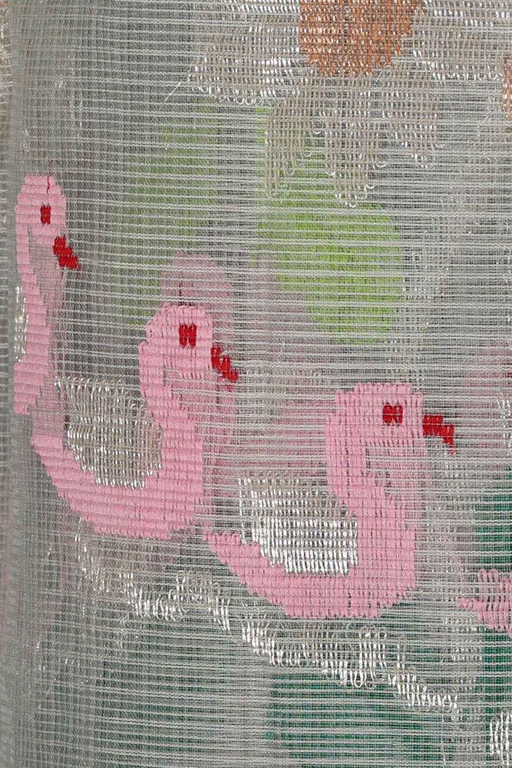 Image of Zari Kota Silver Grey Saree