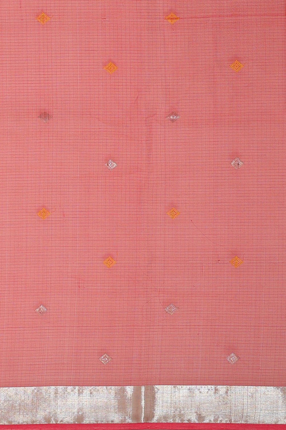 Image of Zari Kota Peach Pink Saree