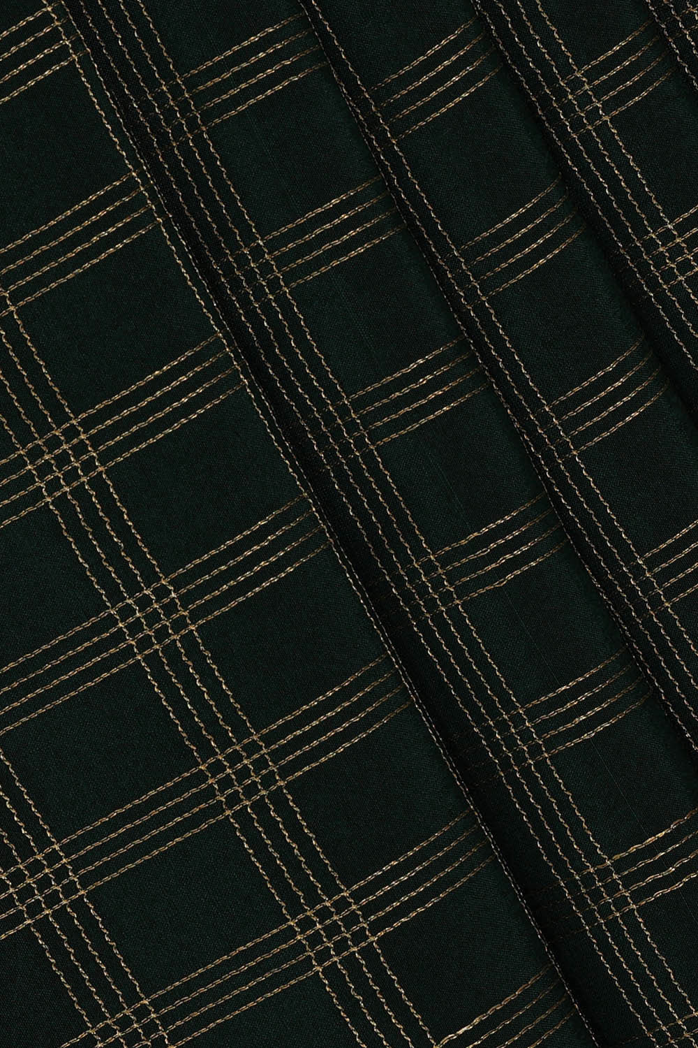 Image of Mysore Zari Silk Bottle Green Saree