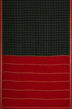 Image of Mysore Zari Silk Bottle Green Saree