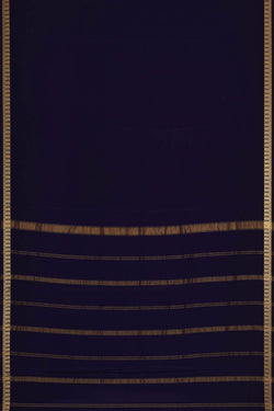 Image of Mysore Zari Silk Navy Blue Saree