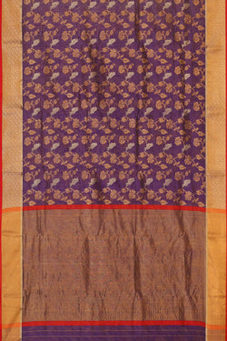 Image of Chanderi Silk Violet Saree