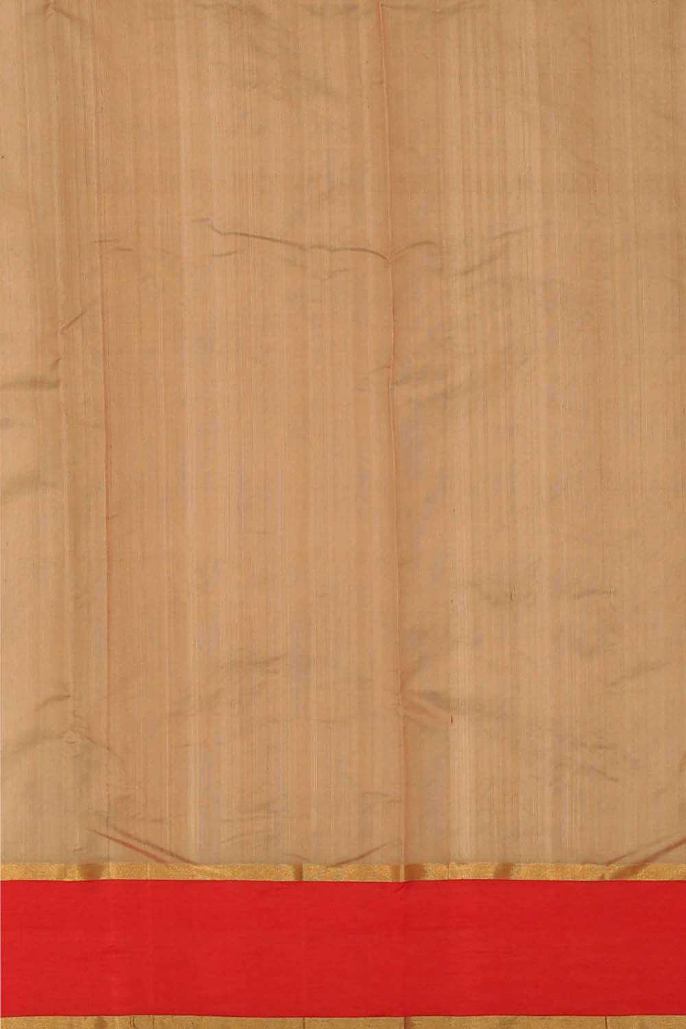 Chanderi Silk Dark Cream Saree