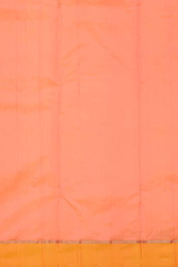 Image of Chanderi Silk Peach Pink Saree
