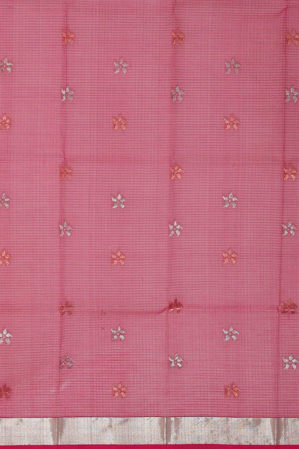 Image of Zari Kota Sea Blue Saree