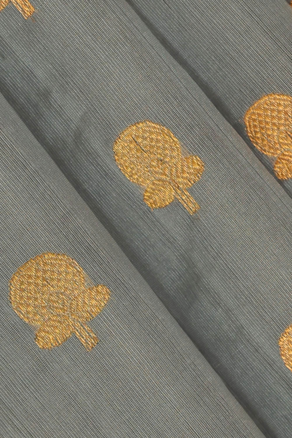 Chanderi Silk Grey Saree