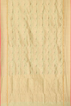 Image of Chanderi Silk Light Pista Green Saree