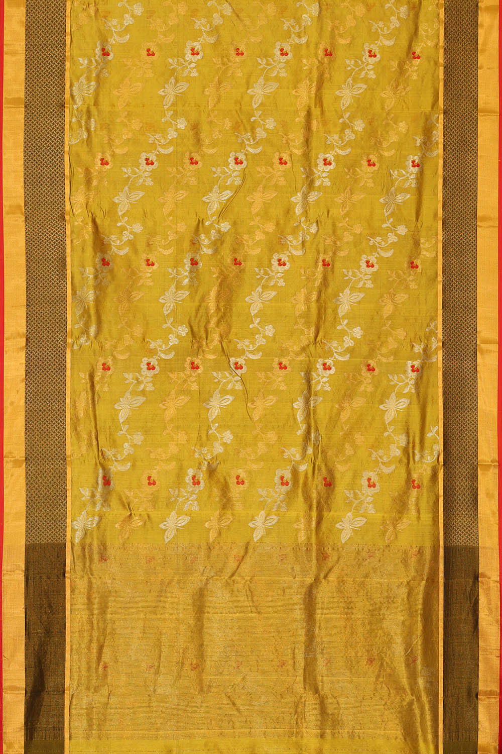 Chanderi Silk Dark Gold Saree