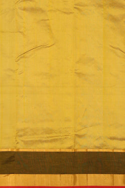 Image of Chanderi Silk Dark Gold Saree