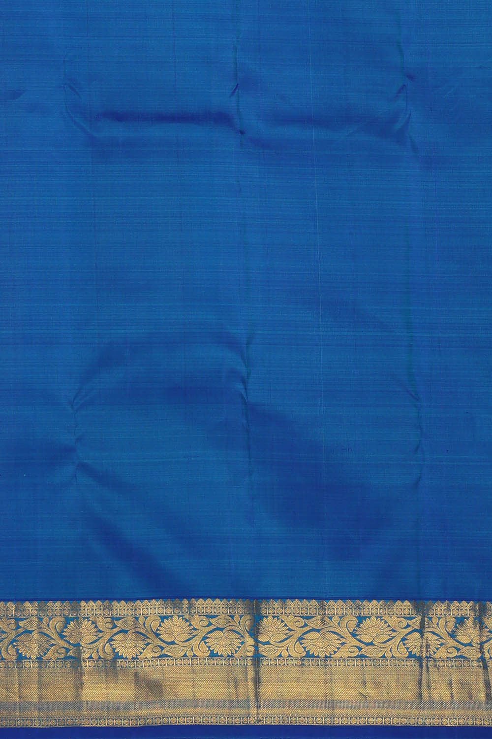 Image of Kanchipattu Turquoise Blue Brocade Saree