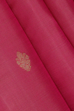 Image of Kanchipattu Reddish Pink Brocade Saree