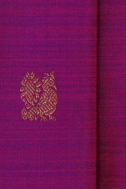 Image of Kanchipattu Magenta Purple Brocade Saree