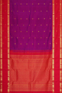 Image of Kanchipattu Magenta Purple Brocade Saree