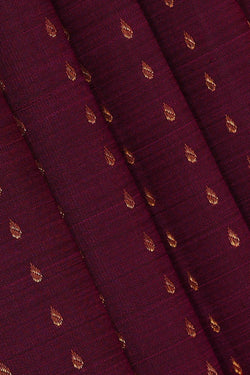 Image of Kanchipattu Deep Wine Brocade Saree