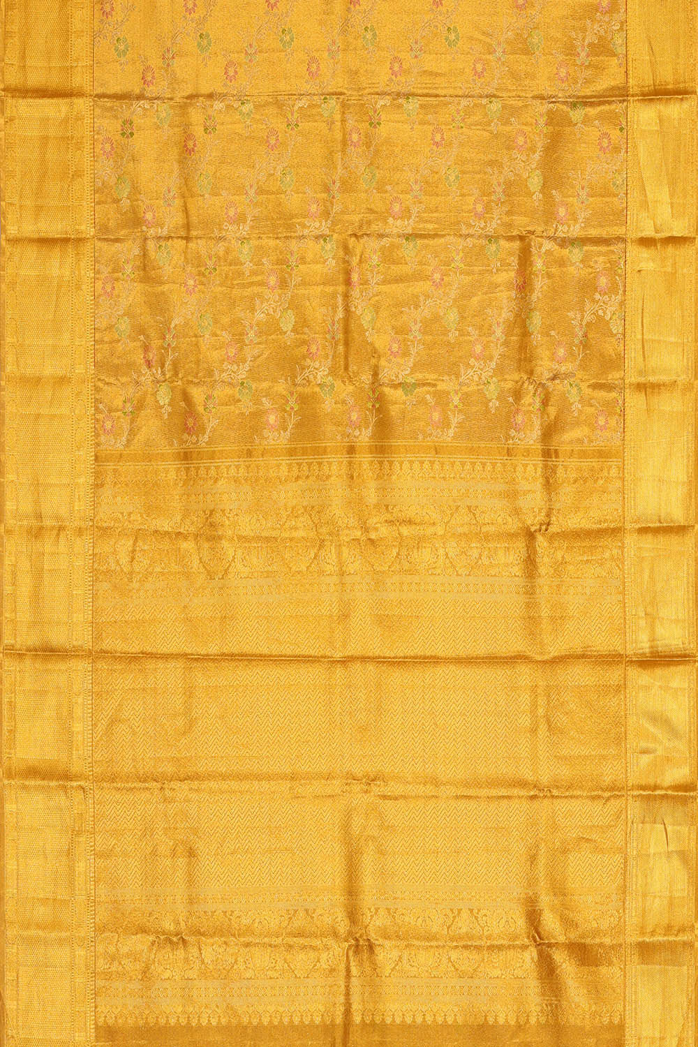 Kanchipattu Gold Tissue Brocade Saree