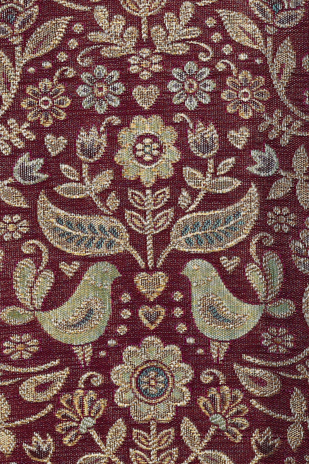 Kanchipattu Brown Tissue Brocade Saree