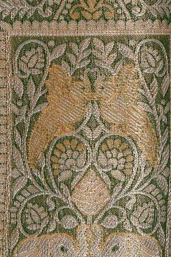 Image of Kanchipattu Green Tissue Brocade Saree