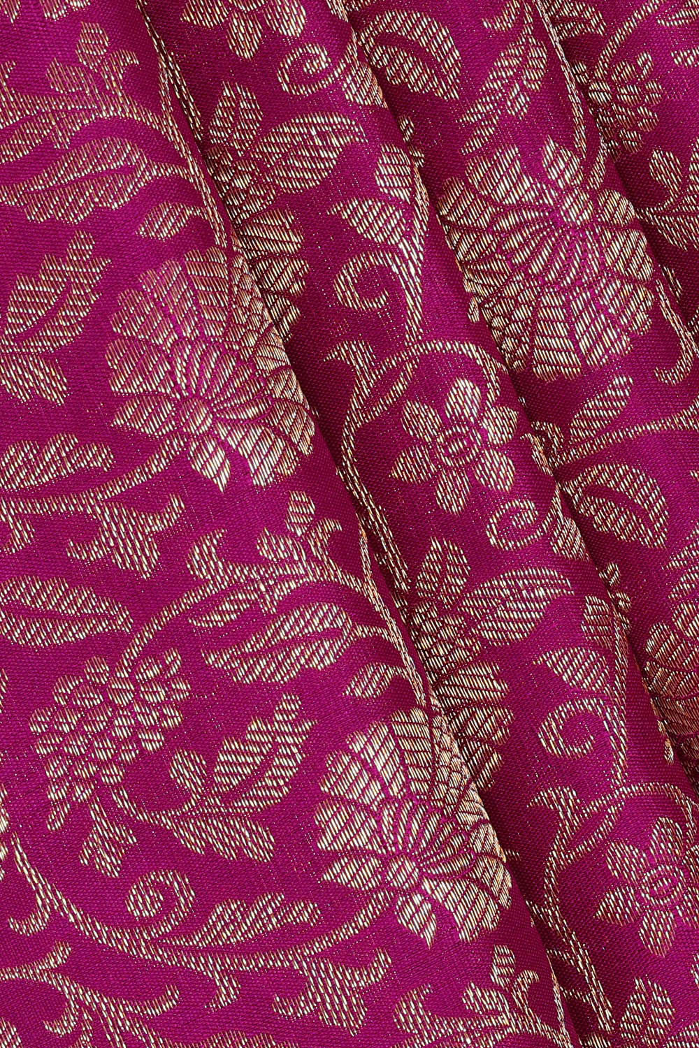 Kanchipattu Magenta Brocade Saree