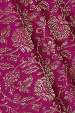 Image of Kanchipattu Magenta Brocade Saree