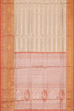 Image of Kanchipattu Gold Tissue Brocade Saree