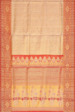 Image of Kanchipattu Gold Tissue Brocade Saree