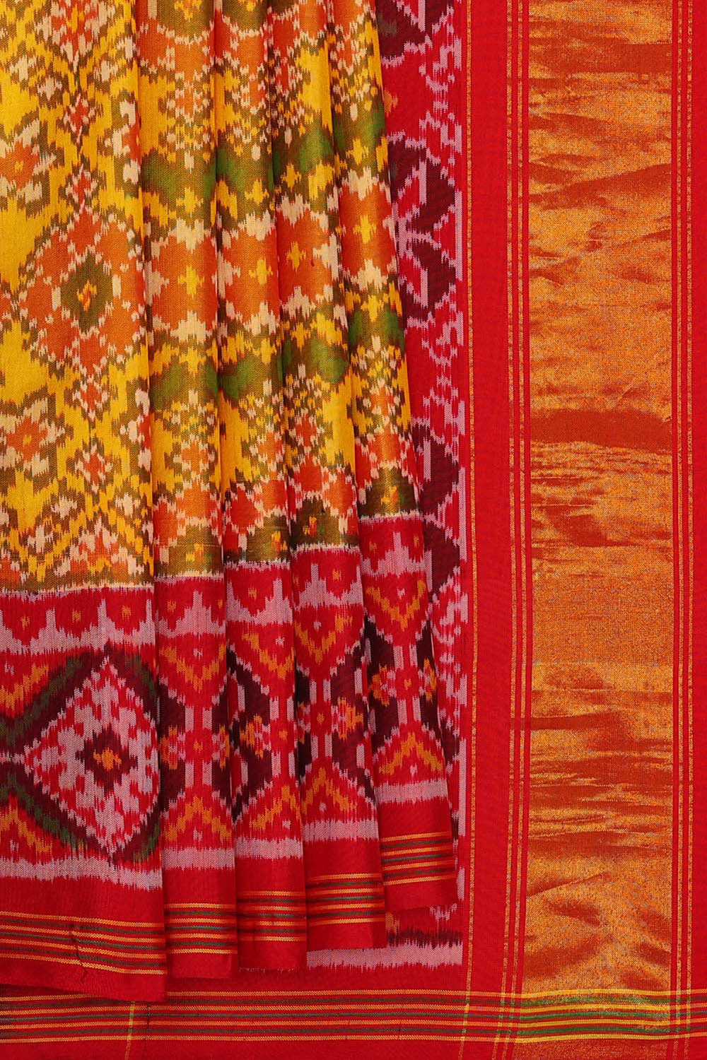 Patan Patola Yellow Saree