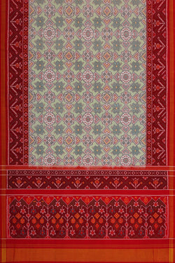 Image of Patan Patola Pista Green Saree