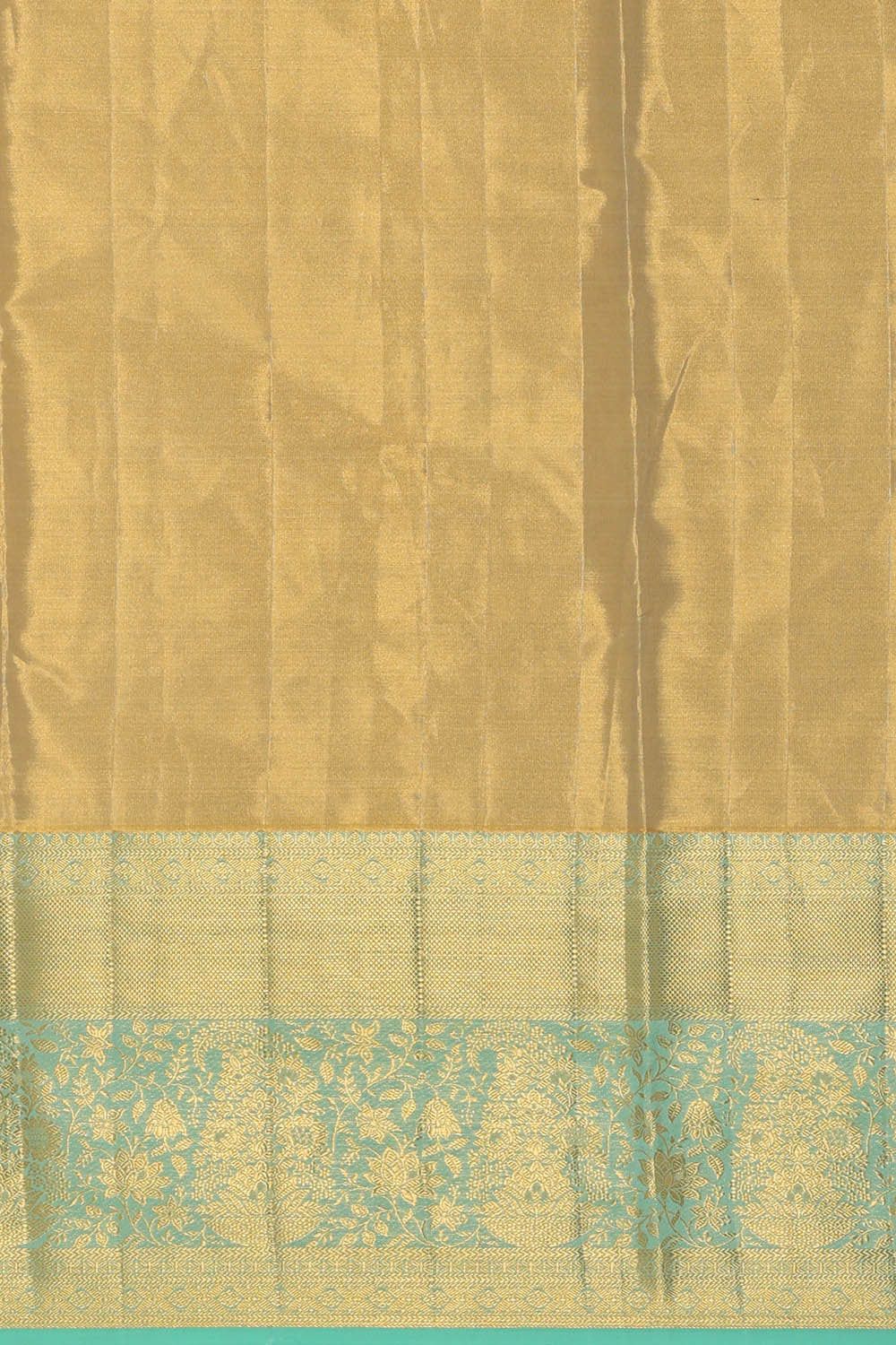 Kanchipattu Peach Tissue Brocade Saree