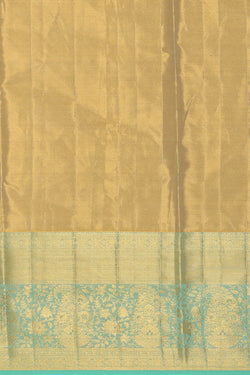 Image of Kanchipattu Peach Tissue Brocade Saree