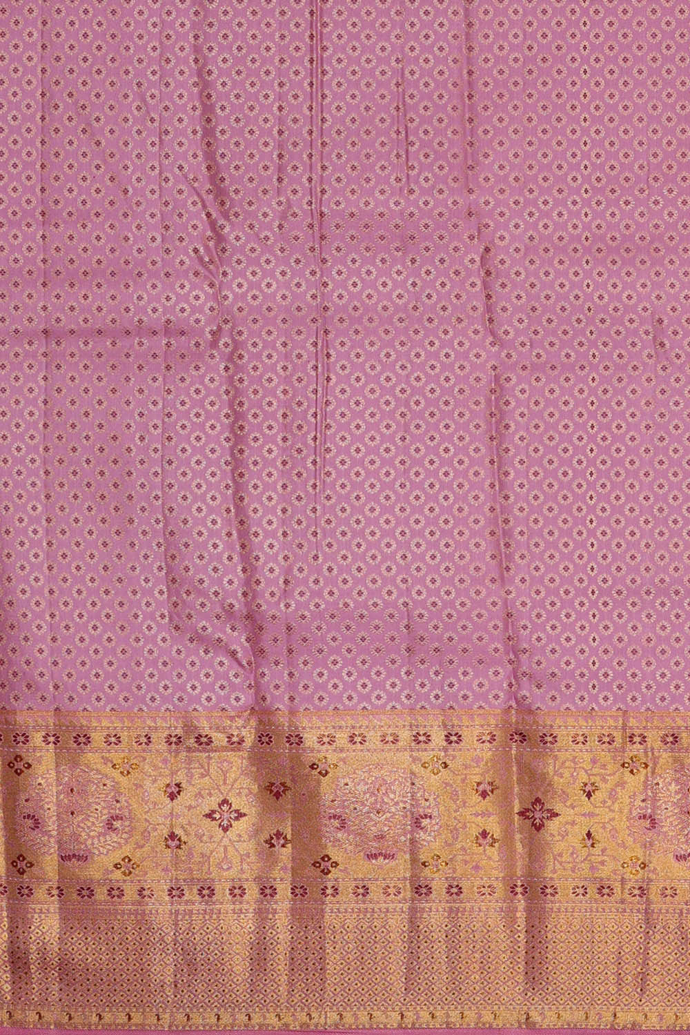 Kanchipattu Dark Red Brocade Saree