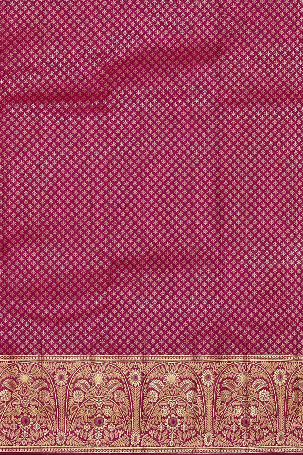 Kanchipattu Dark Magenta Brocade Saree