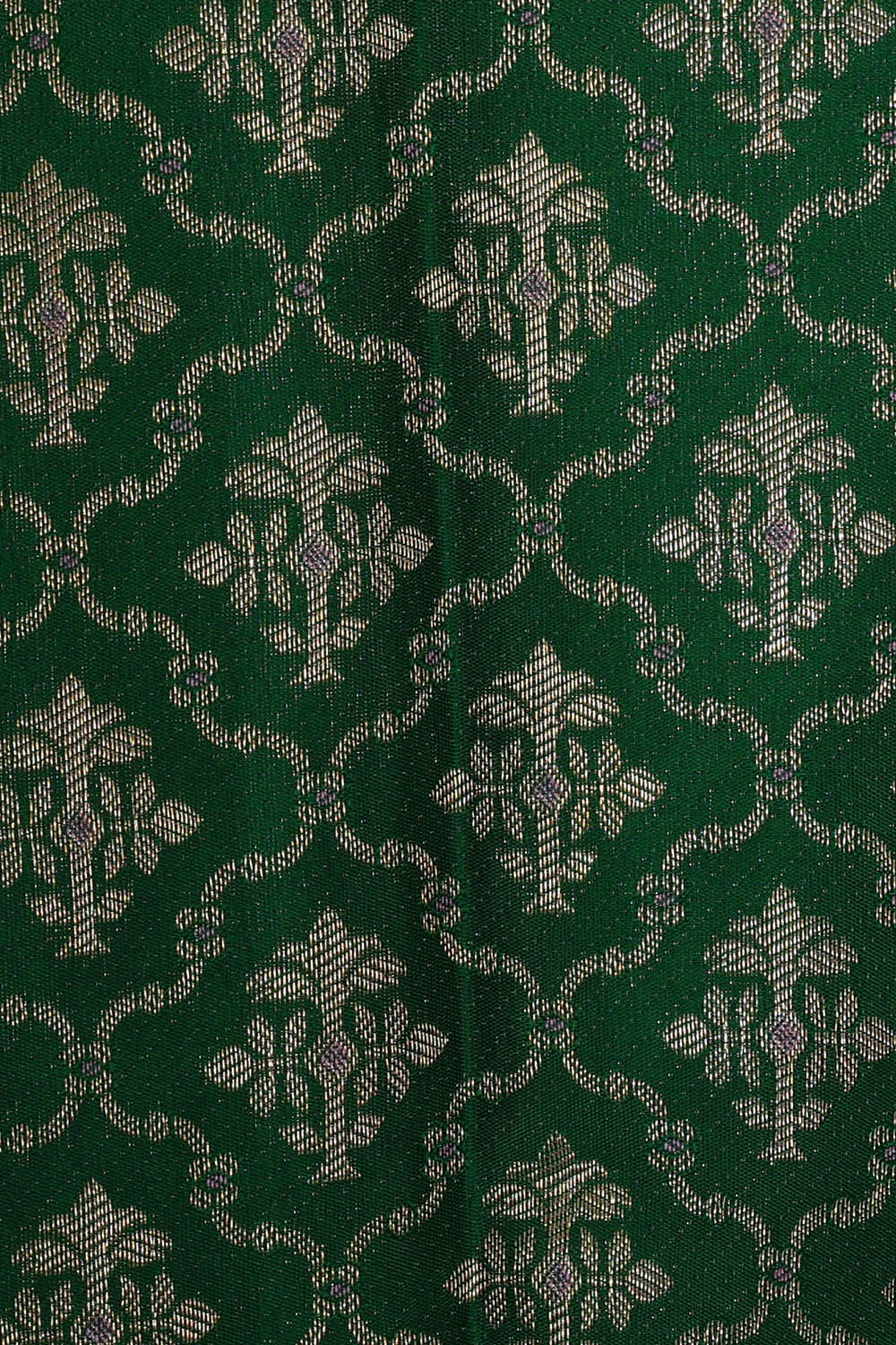 Kanchipattu Dark Green Brocade Saree