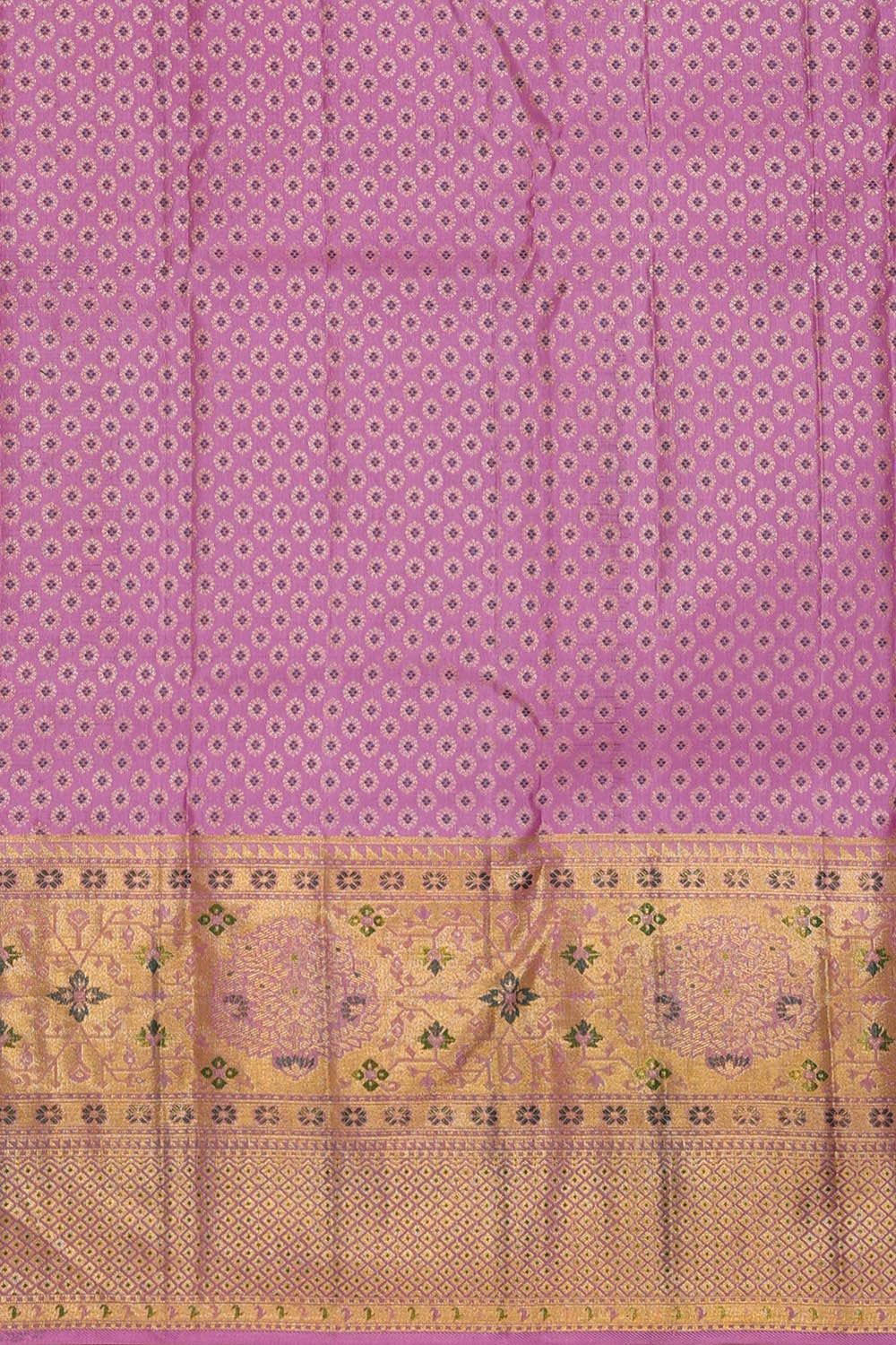 Kanchipattu Dark Green Brocade Saree
