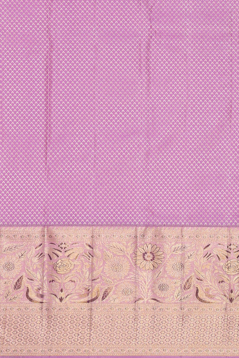 Image of Kanchipattu Navy Blue Brocade Saree