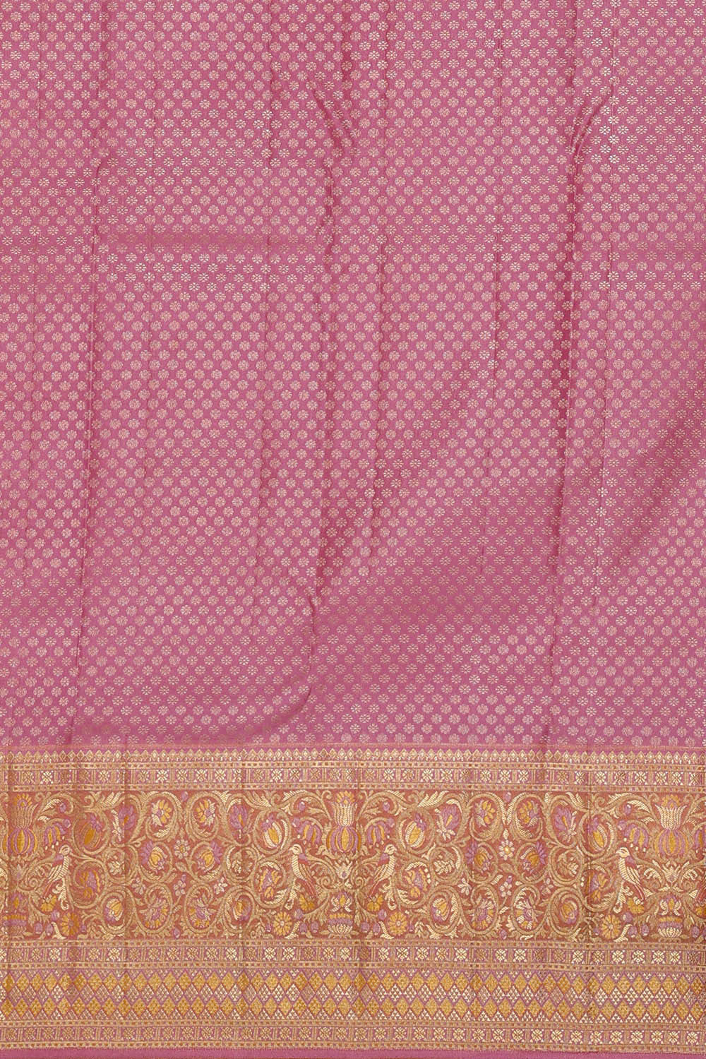 Kanchipattu Mustard Yellow Brocade Saree