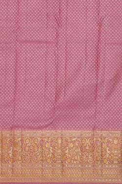 Image of Kanchipattu Mustard Yellow Brocade Saree