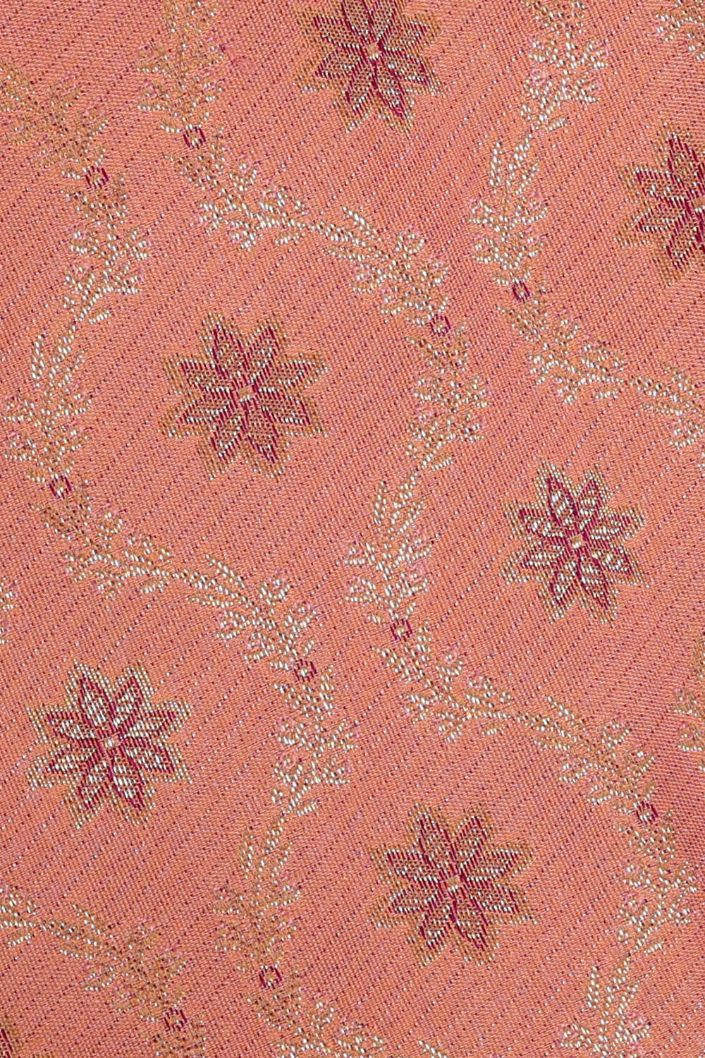 Kanchipattu Peach Brocade Saree
