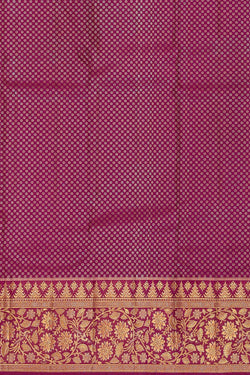 Image of Kanchipattu Peach Brocade Saree