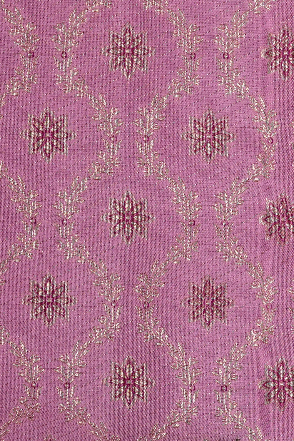 Kanchipattu Lavender Pink Brocade Saree