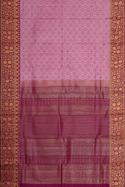 Image of Kanchipattu Lavender Pink Brocade Saree