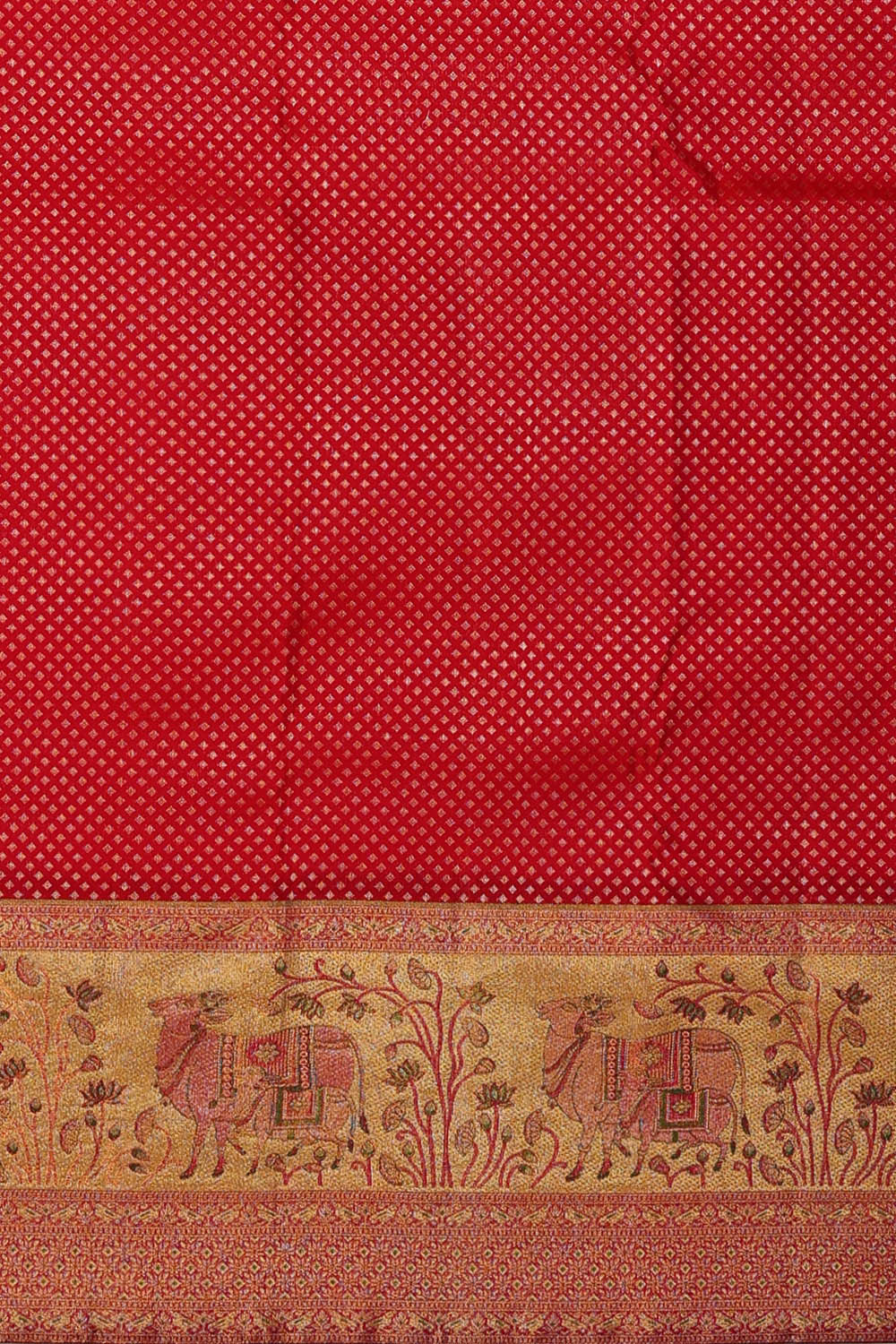 Kanchipattu Red Brocade Saree
