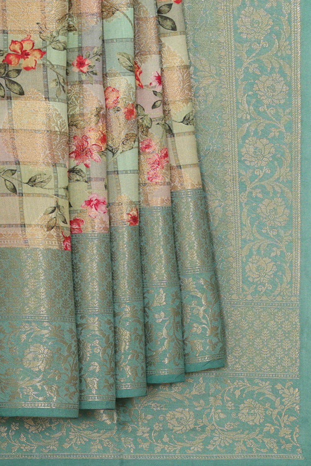 Image of Multicolour Silk Saree