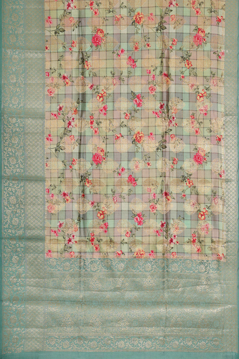 Image of Multicolour Silk Saree